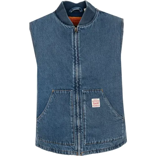 Levi's - Jackets > Vests - Blue - Levis - Modalova