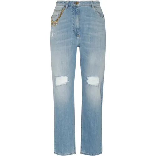 Jeans > Straight Jeans - - Elisabetta Franchi - Modalova