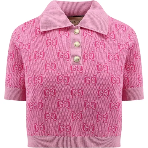 Gucci - Tops > Polo Shirts - Pink - Gucci - Modalova