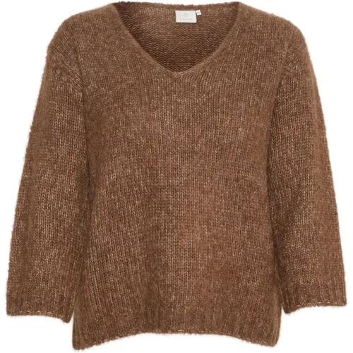 Knitwear > V-neck Knitwear - - Kaffe - Modalova