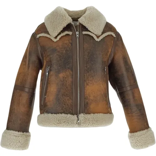 Jackets > Faux Fur & Shearling Jackets - - Stand Studio - Modalova