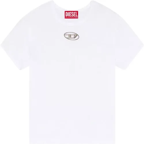 Diesel - Tops > T-Shirts - White - Diesel - Modalova