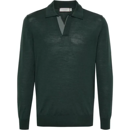 Knitwear > V-neck Knitwear - - Canali - Modalova