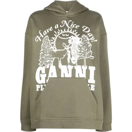 Sweatshirts & Hoodies > Hoodies - - Ganni - Modalova