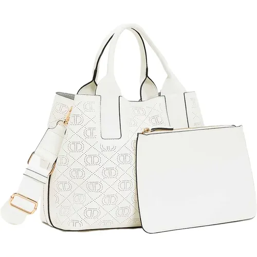 Twinset - Bags > Handbags - White - Twinset - Modalova