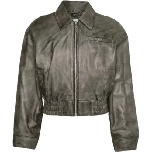 Jackets > Leather Jackets - - Han Kjøbenhavn - Modalova