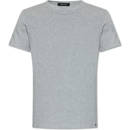 Tom Ford - Tops > T-Shirts - Gray - Tom Ford - Modalova