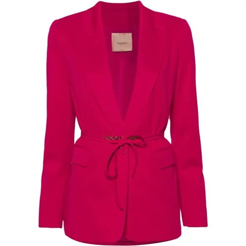 Twinset - Jackets > Blazers - Red - Twinset - Modalova