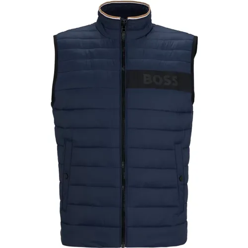 Boss - Jackets > Vests - Blue - Boss - Modalova