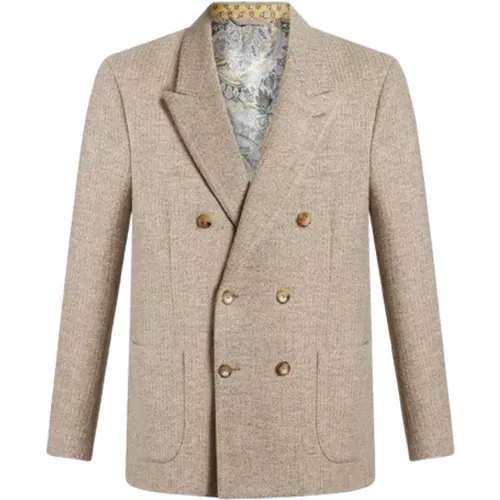 Etro - Jackets > Blazers - Beige - ETRO - Modalova