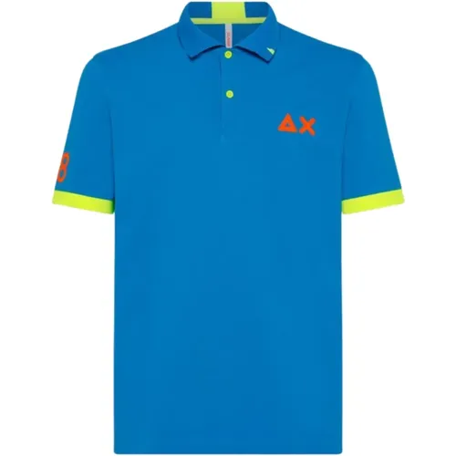 Sun68 - Tops > Polo Shirts - Blue - Sun68 - Modalova