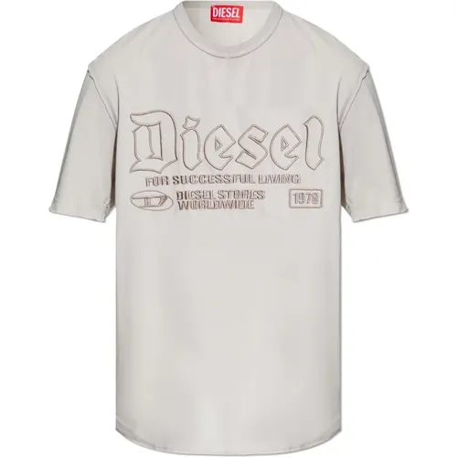 Diesel - Tops > T-Shirts - Gray - Diesel - Modalova