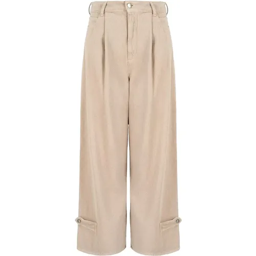 Trousers > Wide Trousers - - Emporio Armani - Modalova