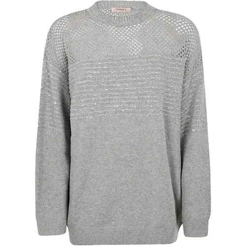 Knitwear > Round-neck Knitwear - - Twinset - Modalova