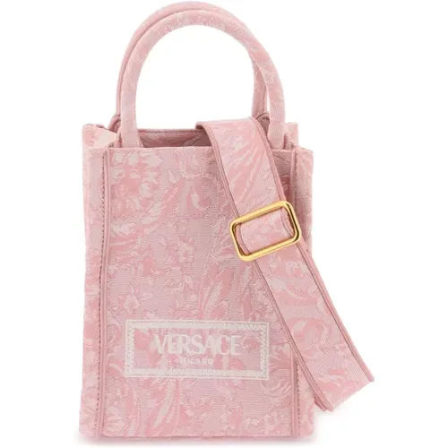 Versace - Bags > Tote Bags - Pink - Versace - Modalova