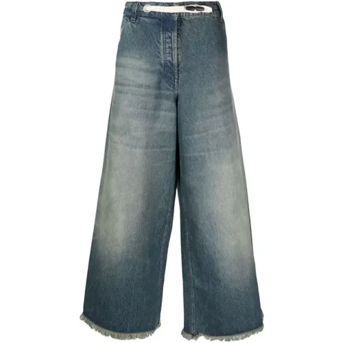 Jeans > Wide Jeans - - Moncler - Modalova