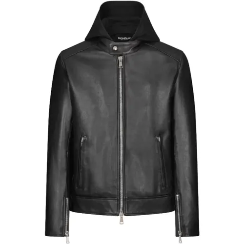 Jackets > Leather Jackets - - Dondup - Modalova