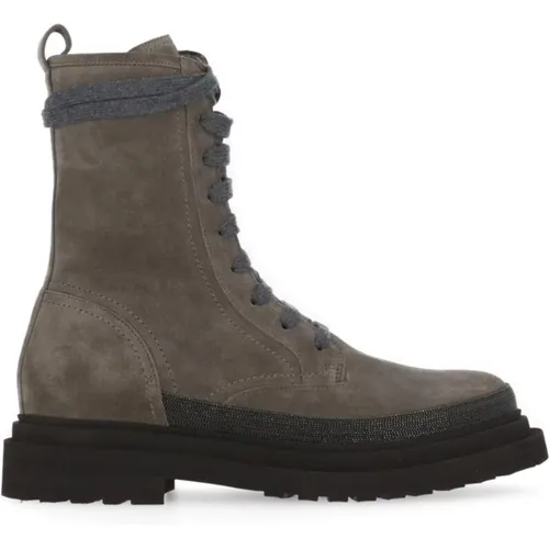 Shoes > Boots > Lace-up Boots - - BRUNELLO CUCINELLI - Modalova