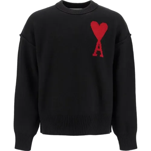 Knitwear > Round-neck Knitwear - - Ami Paris - Modalova