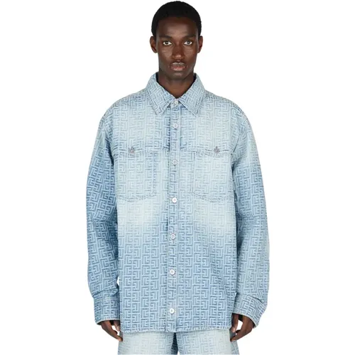 Shirts > Denim Shirts - - Balmain - Modalova