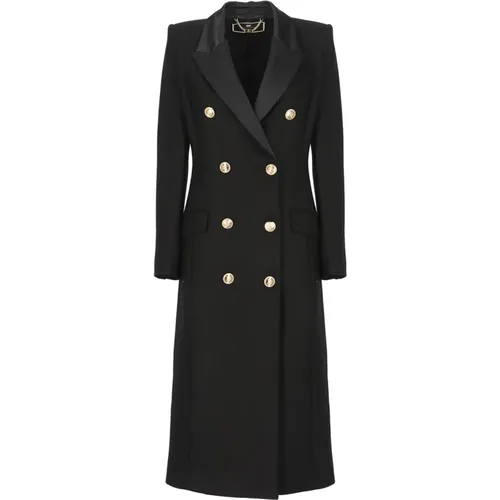 Coats > Double-Breasted Coats - - Elisabetta Franchi - Modalova