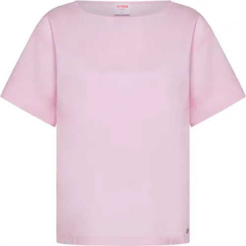 Sun68 - Tops > T-Shirts - Pink - Sun68 - Modalova