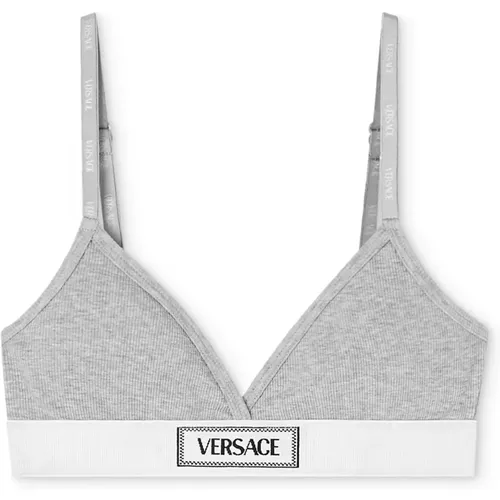 Versace - Underwear > Bras - Gray - Versace - Modalova