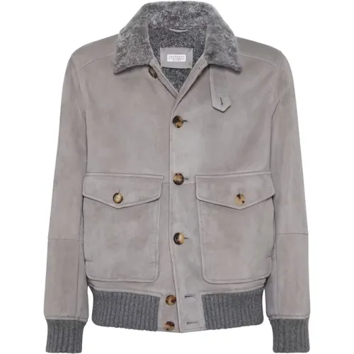 Jackets > Bomber Jackets - - BRUNELLO CUCINELLI - Modalova