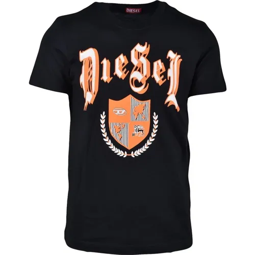 Diesel - Tops > T-Shirts - Black - Diesel - Modalova