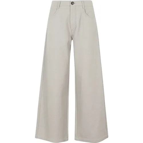 Trousers > Wide Trousers - - Tela - Modalova