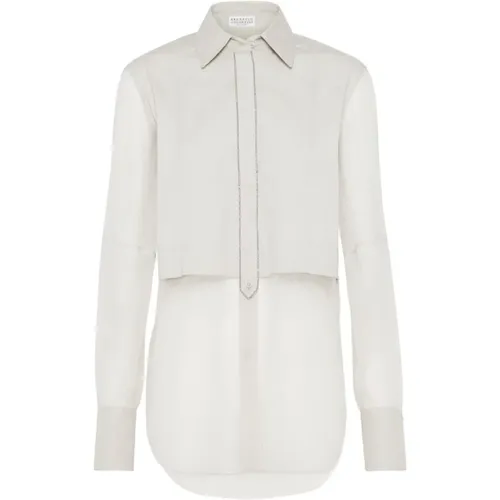 Blouses & Shirts > Shirts - - BRUNELLO CUCINELLI - Modalova