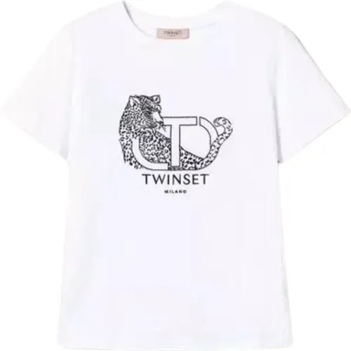 Twinset - Tops > T-Shirts - White - Twinset - Modalova