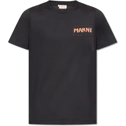 Marni - Tops > T-Shirts - Black - Marni - Modalova