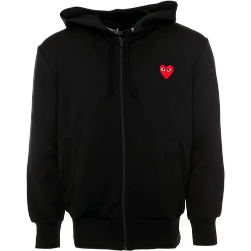 Sweatshirts & Hoodies > Zip-throughs - - Comme des Garçons Play - Modalova