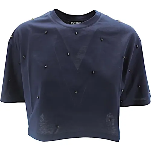 Dondup - Tops > T-Shirts - Blue - Dondup - Modalova