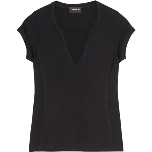 Dondup - Tops > T-Shirts - Black - Dondup - Modalova