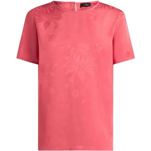 Etro - Tops > T-Shirts - Pink - ETRO - Modalova