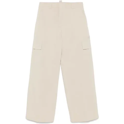 Trousers > Wide Trousers - - Dsquared2 - Modalova