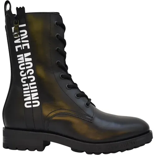 Shoes > Boots > Lace-up Boots - - Moschino - Modalova