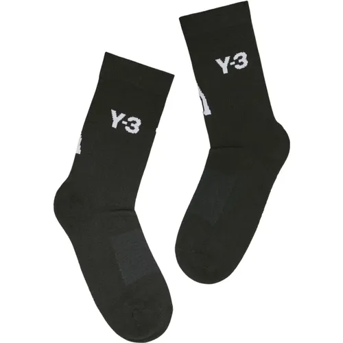 Y-3 - Underwear > Socks - Black - Y-3 - Modalova