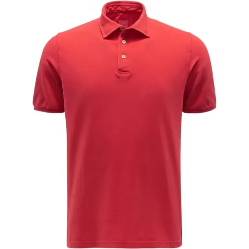 Fedeli - Tops > Polo Shirts - Red - Fedeli - Modalova