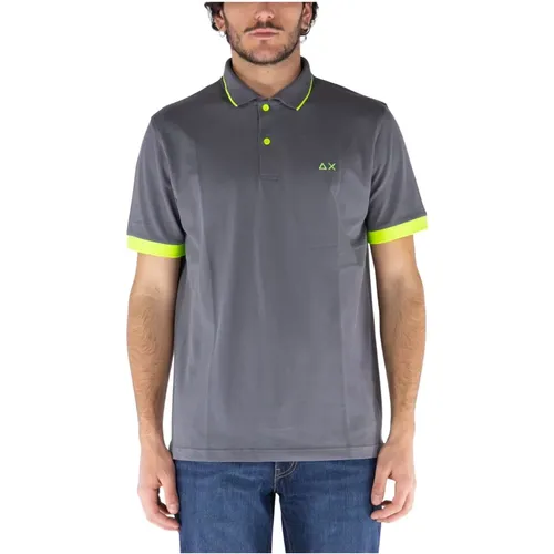 Sun68 - Tops > Polo Shirts - Gray - Sun68 - Modalova