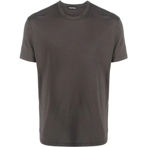 Tom Ford - Tops > T-Shirts - Gray - Tom Ford - Modalova