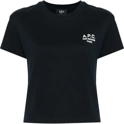 A.p.c. - Tops > T-Shirts - Blue - A.p.c. - Modalova