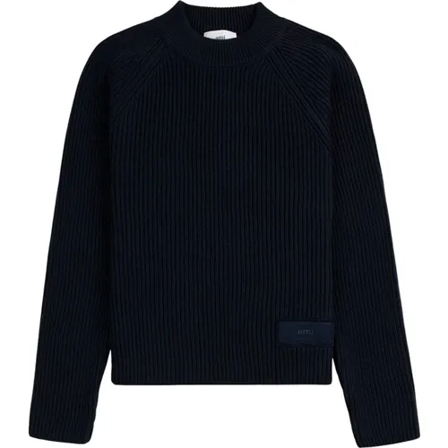 Knitwear > Round-neck Knitwear - - Ami Paris - Modalova