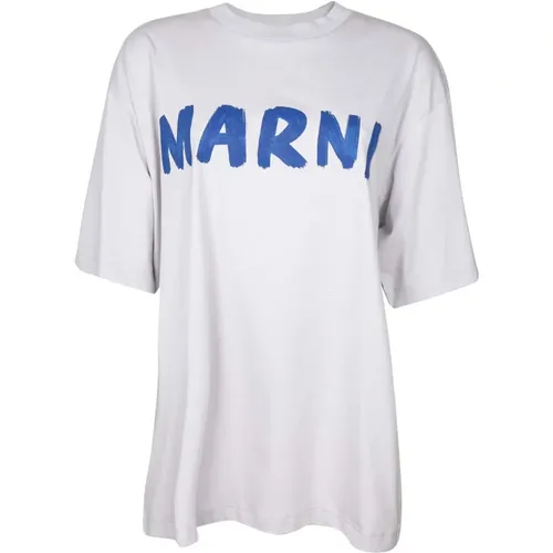 Marni - Tops > T-Shirts - Gray - Marni - Modalova