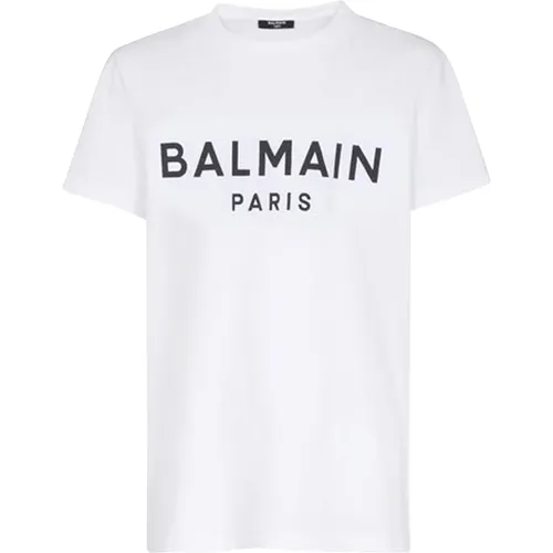 Balmain - Tops > T-Shirts - White - Balmain - Modalova