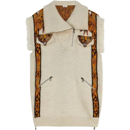 Etro - Jackets > Vests - Beige - ETRO - Modalova