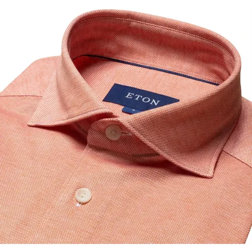 Knit pique slim fit shirt Eton - Eton - Modalova