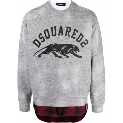 Dsquared2 - Knitwear - Gray - Dsquared2 - Modalova